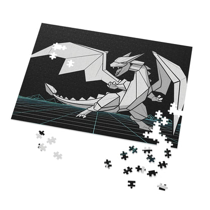Origami Cyber Dragon - Jigsaw Puzzle (30, 110, 252, 500,1000-Piece)