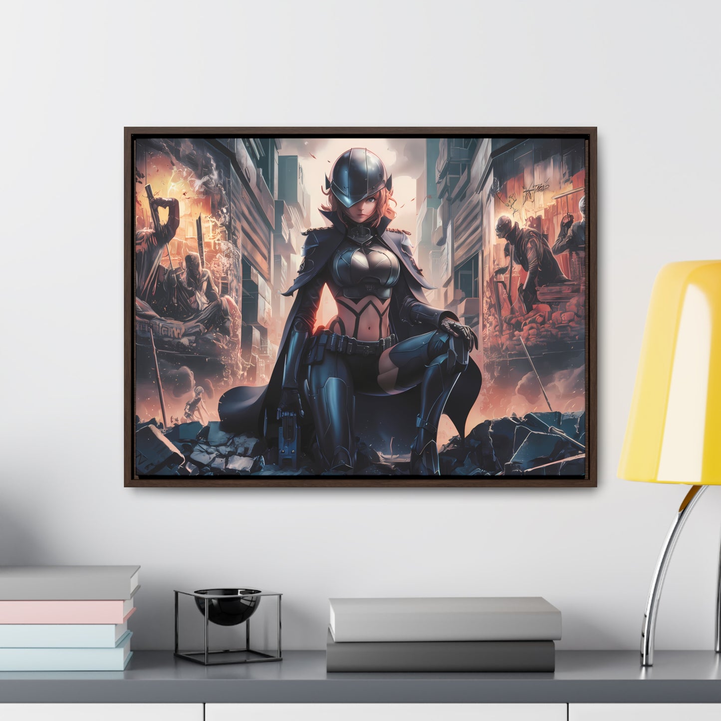 "Shadow of the Resistance" - Gallery Canvas Wraps, Horizontal Frame