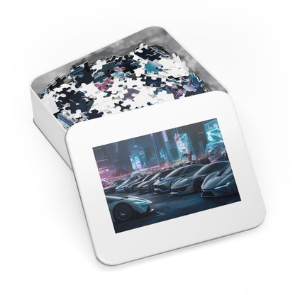 Neon Nights: Supercar Showdown - Jigsaw Puzzle (30, 110, 252, 500,1000-Piece)
