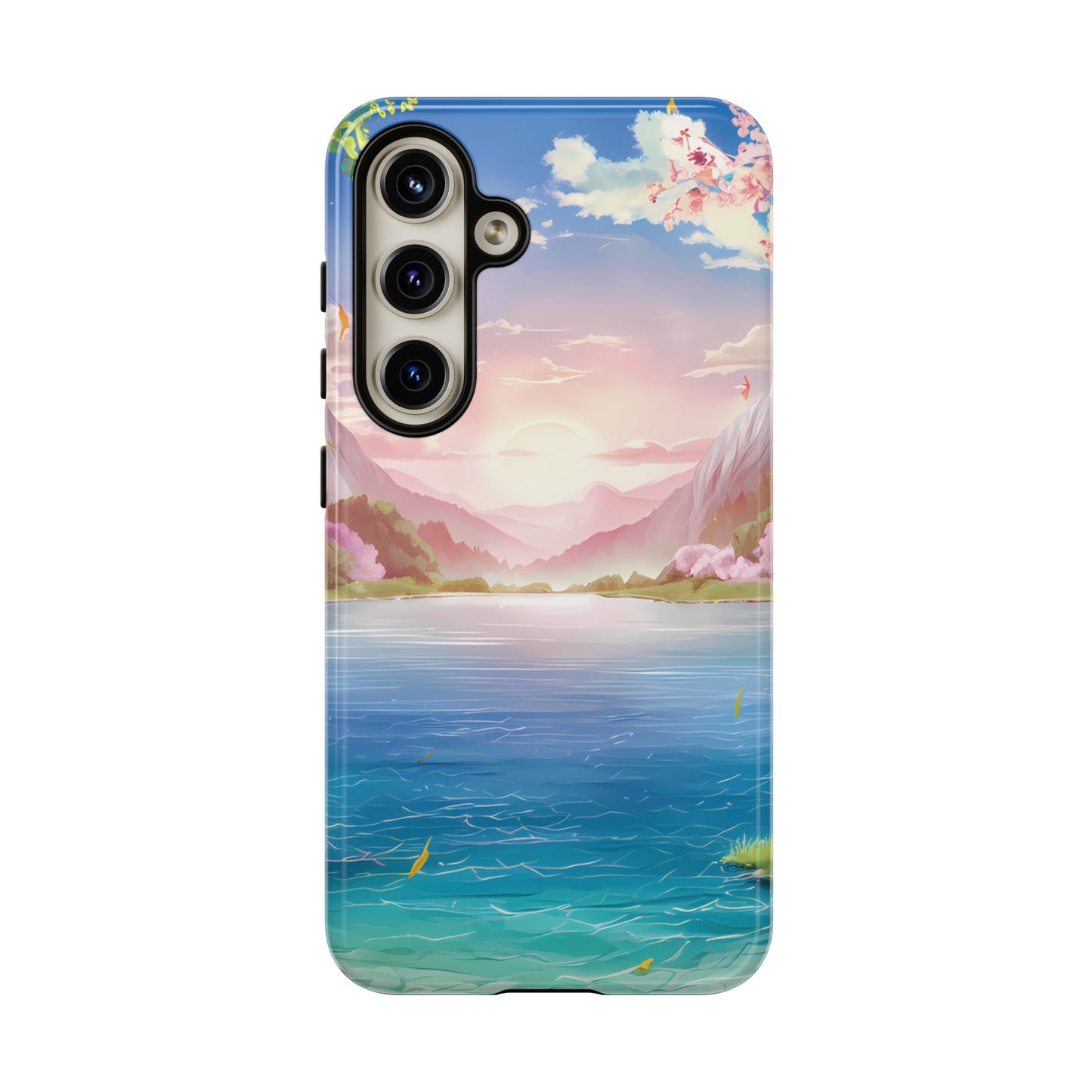 Serene Lake and Mountains - Smartphone Tough Cases