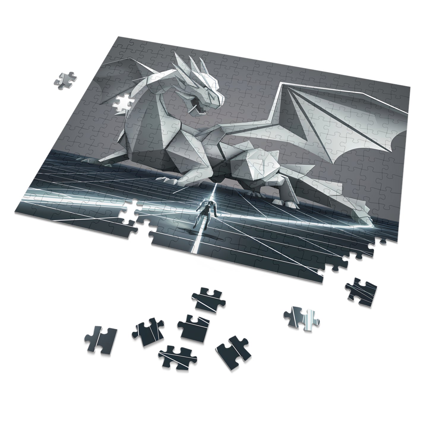 The Cyber Dragon's Challenge - Jigsaw Puzzle (30, 110, 252, 500,1000-Piece)