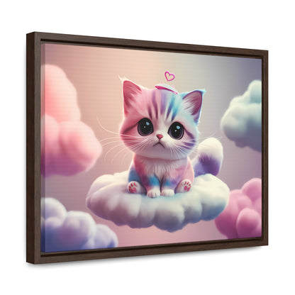 Heavenly Kitten Dreams - Gallery Canvas Wraps, Horizontal Frame
