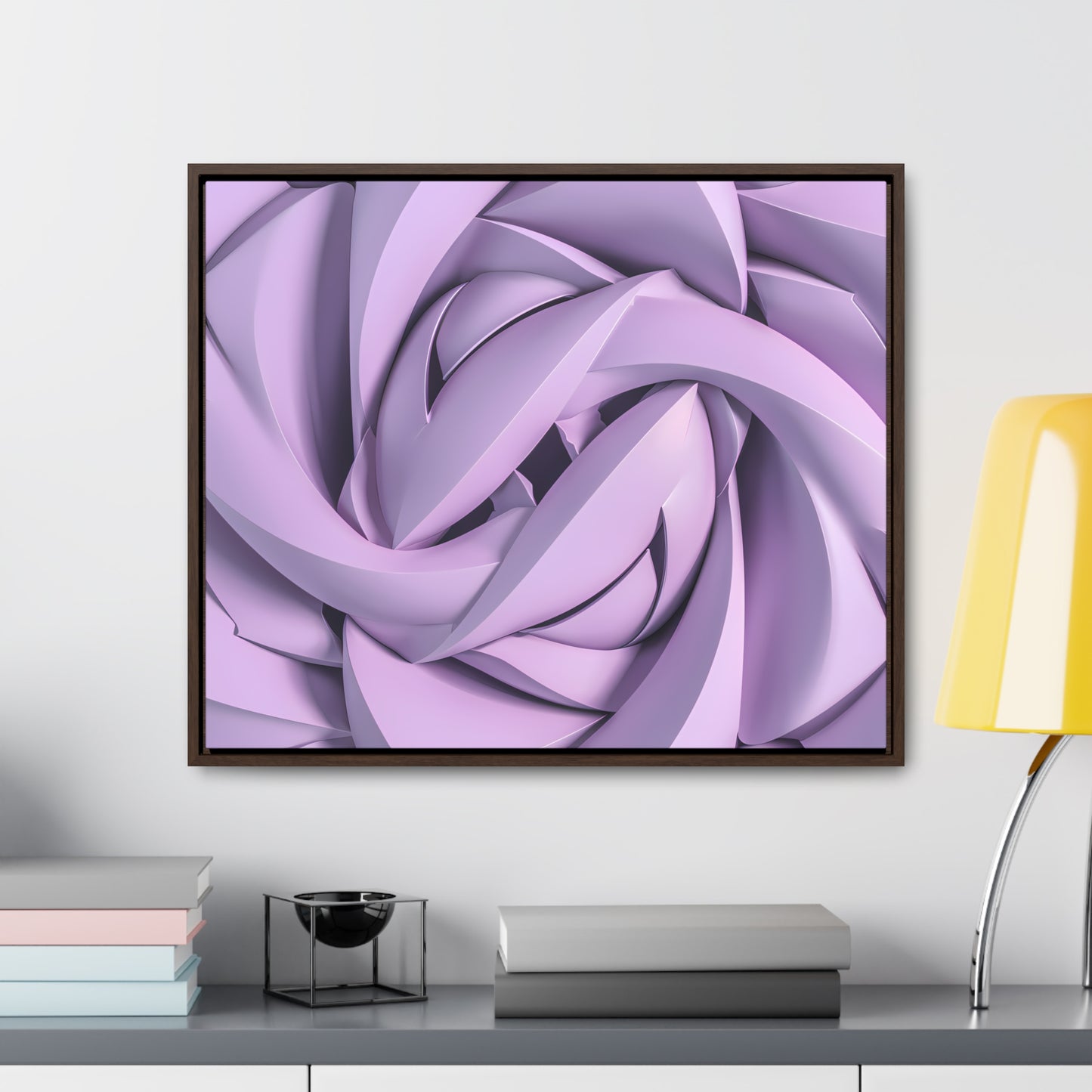 Spiral Petals - Gallery Canvas Wraps, Horizontal Frame