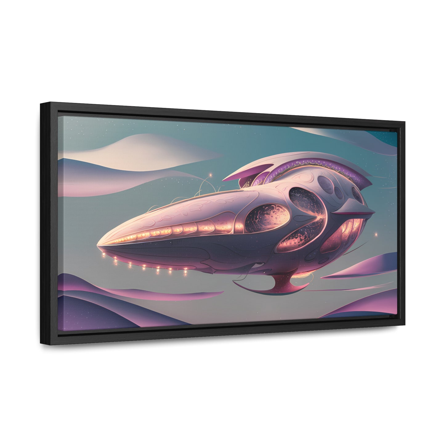 Voyage of the Celestial Whale - Gallery Canvas Wraps, Horizontal Frame