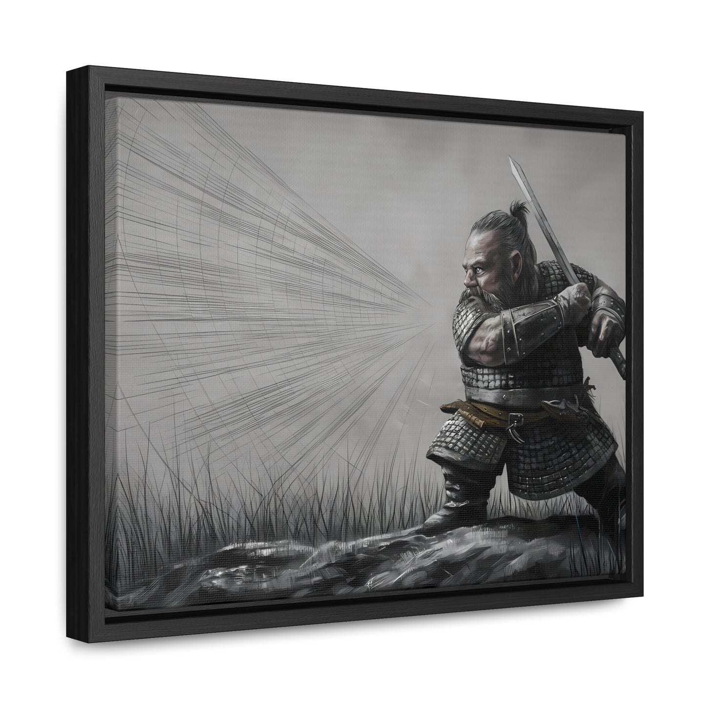 Defender of the Grey Plains - Gallery Canvas Wraps, Horizontal Frame