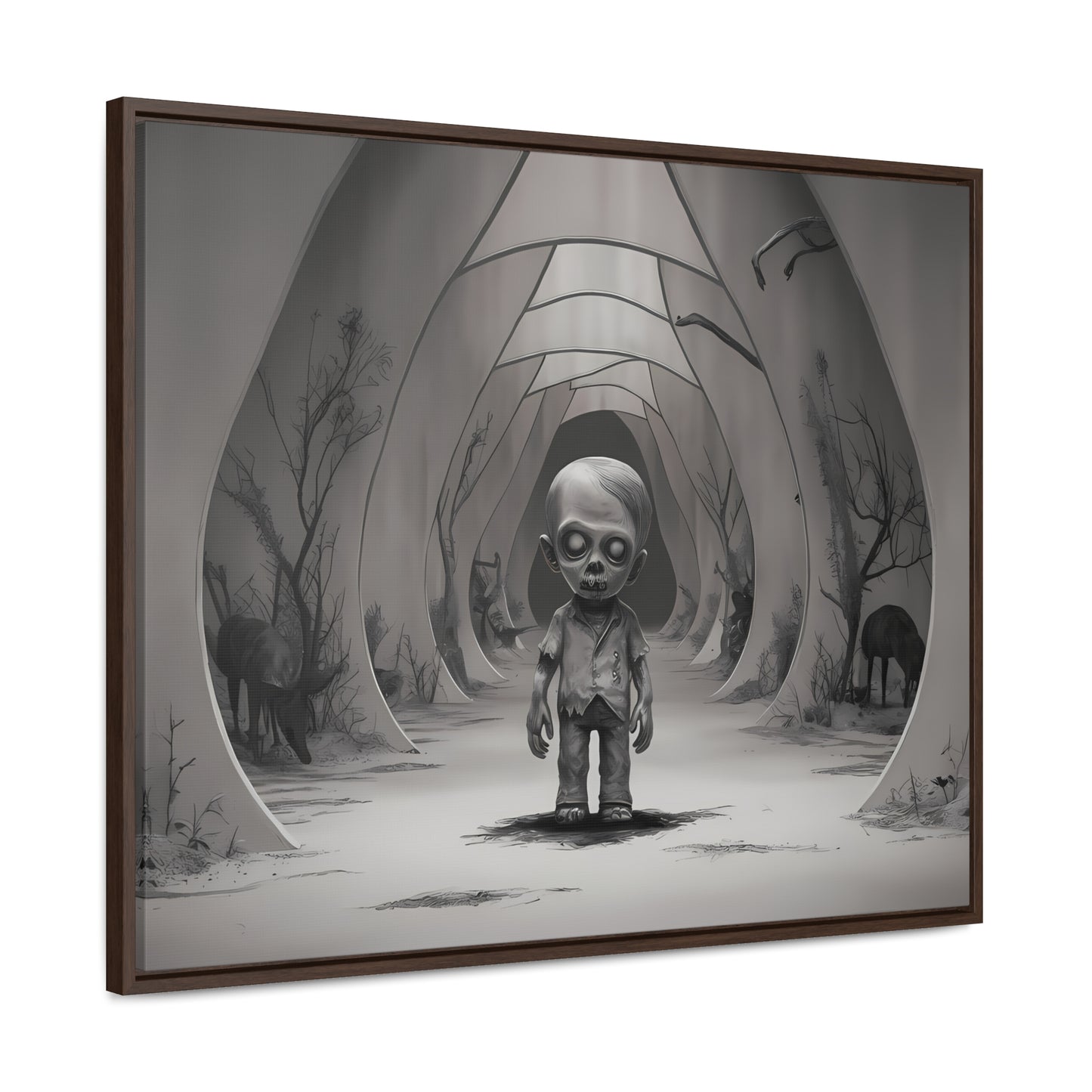 "Echoes of the Forgotten" - Gallery Canvas Wraps, Horizontal Frame