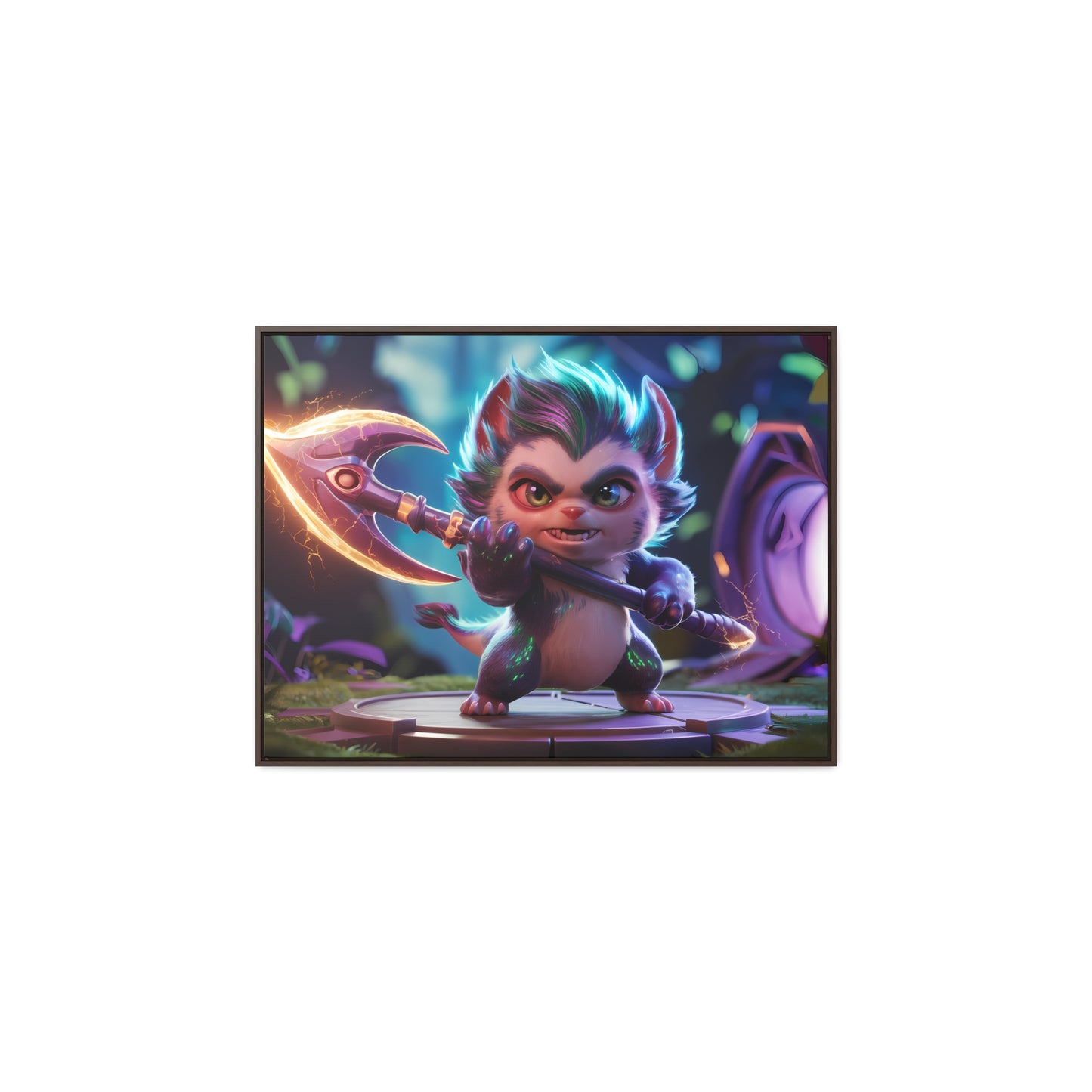 "Fierce Guardian of the Enchanted Forest" - Gallery Canvas Wraps, Horizontal Frame