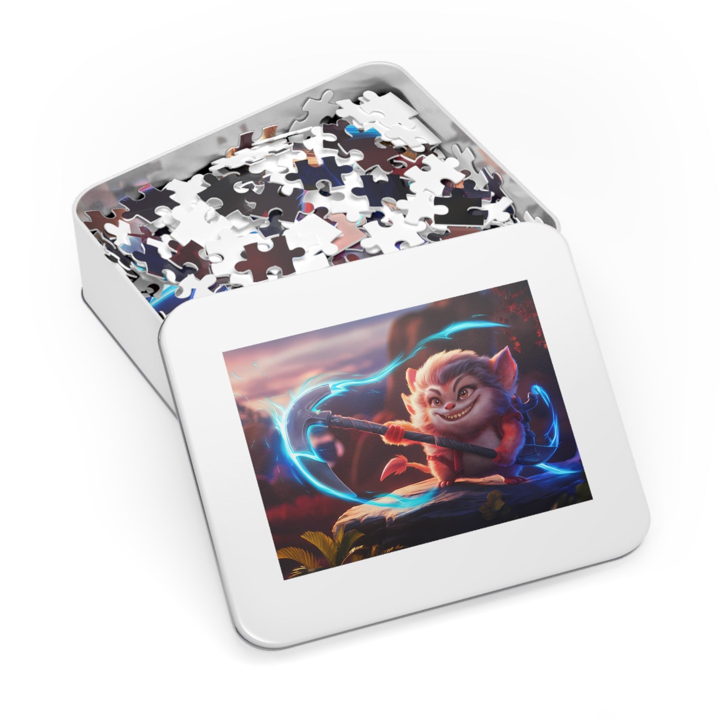 Furry Warrior of the Glowing Axe - Jigsaw Puzzle (30, 110, 252, 500,1000-Piece)