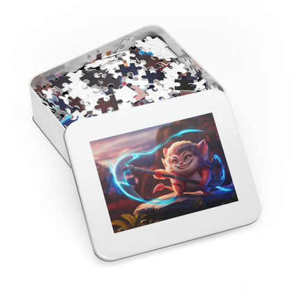 Furry Warrior of the Glowing Axe - Jigsaw Puzzle (30, 110, 252, 500,1000-Piece)