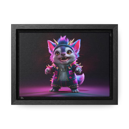 Punk Feline Fury - Gallery Canvas Wraps, Horizontal Frame