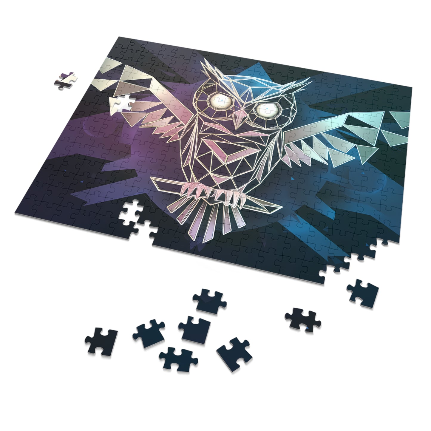 Geometric Owl of the Night - Jigsaw Puzzle (30, 110, 252, 500,1000-Piece)