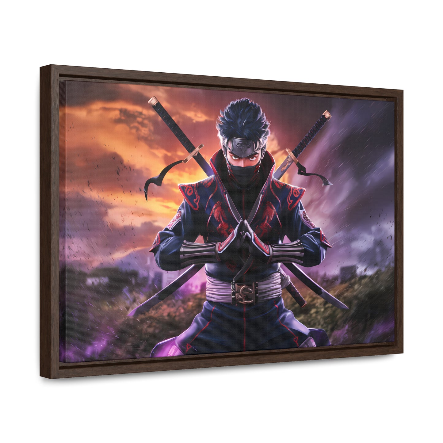 Shadow of the Crimson Ninja - Gallery Canvas Wraps, Horizontal Frame
