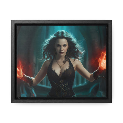 Sorceress of the Crimson Flame - Gallery Canvas Wraps, Horizontal Frame