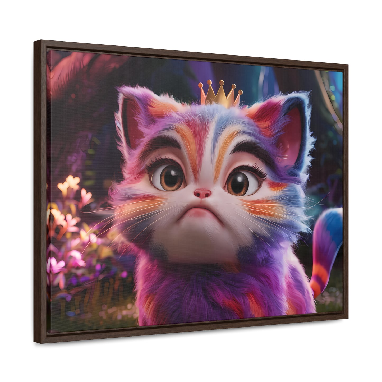 Regal Whiskers in the Enchanted Forest - Gallery Canvas Wraps, Horizontal Frame