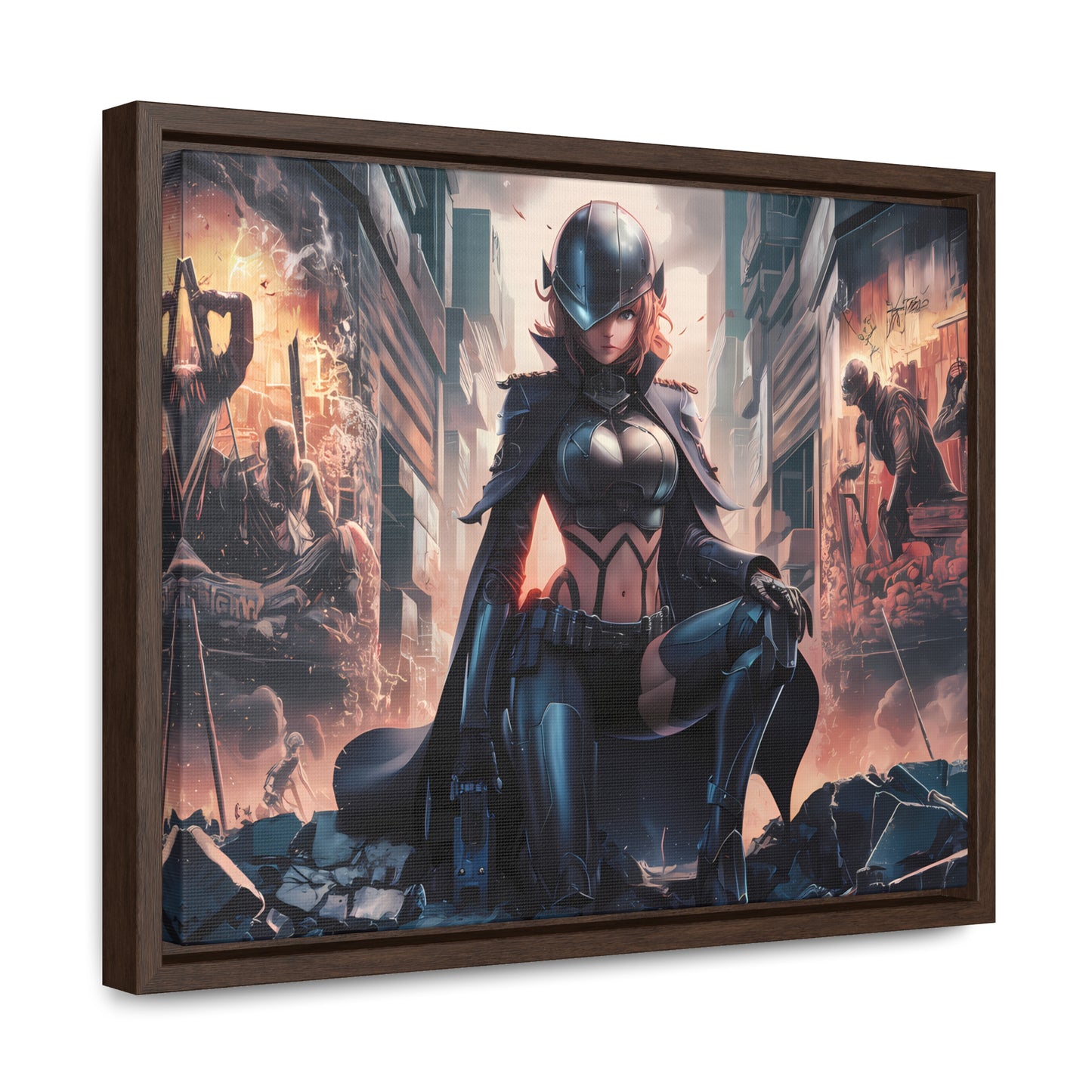 "Shadow of the Resistance" - Gallery Canvas Wraps, Horizontal Frame