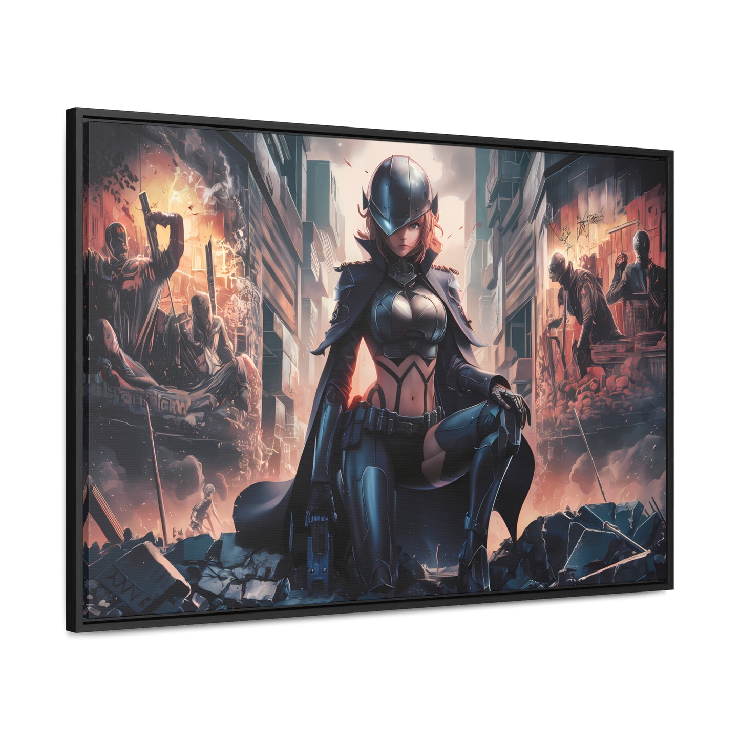 "Shadow of the Resistance" - Gallery Canvas Wraps, Horizontal Frame