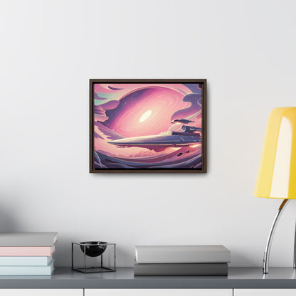 Voyage Through the Cosmic Vortex - Gallery Canvas Wraps, Horizontal Frame