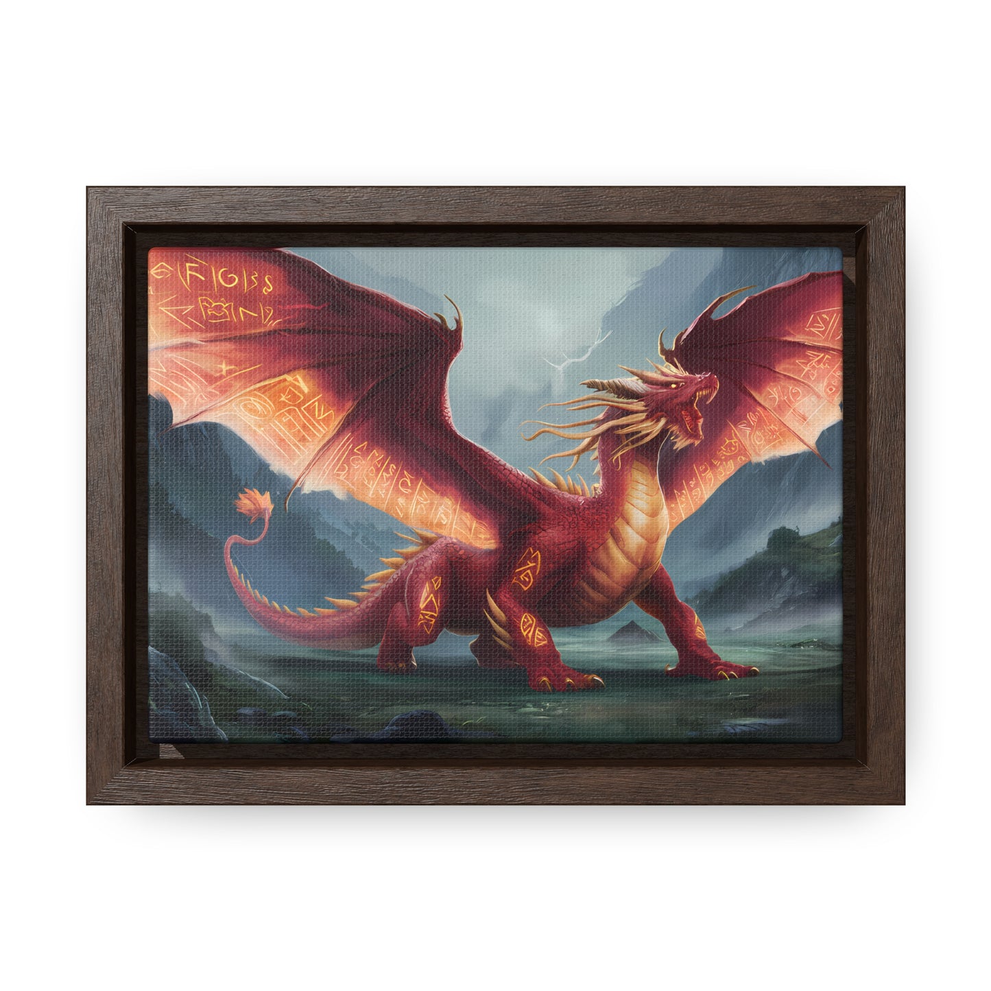 The Inferno Guardian - Gallery Canvas Wraps, Horizontal Frame