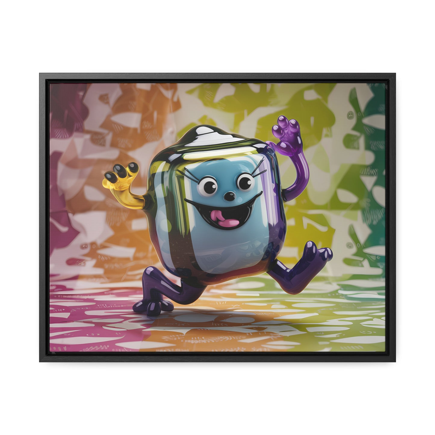 Bubbly Joy in Glass Form - Gallery Canvas Wraps, Horizontal Frame