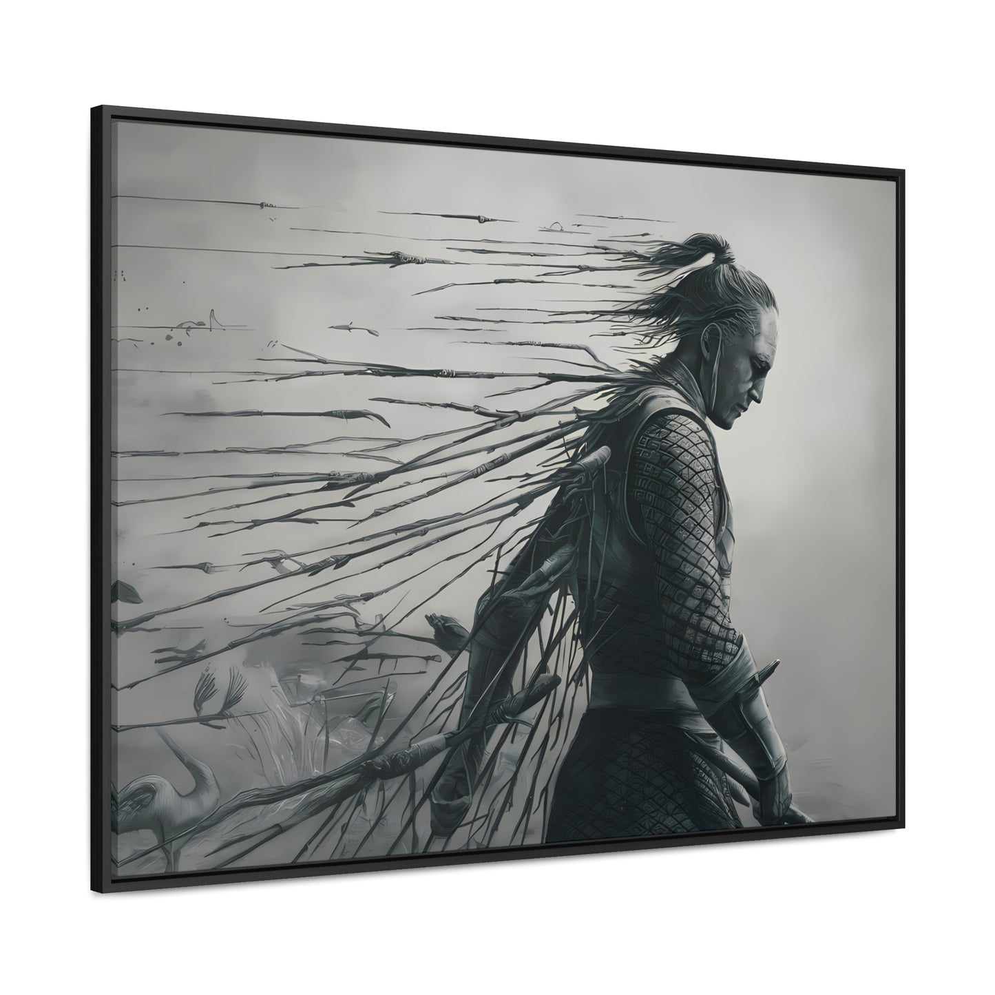 "Endurance in Silence" - Gallery Canvas Wraps, Horizontal Frame