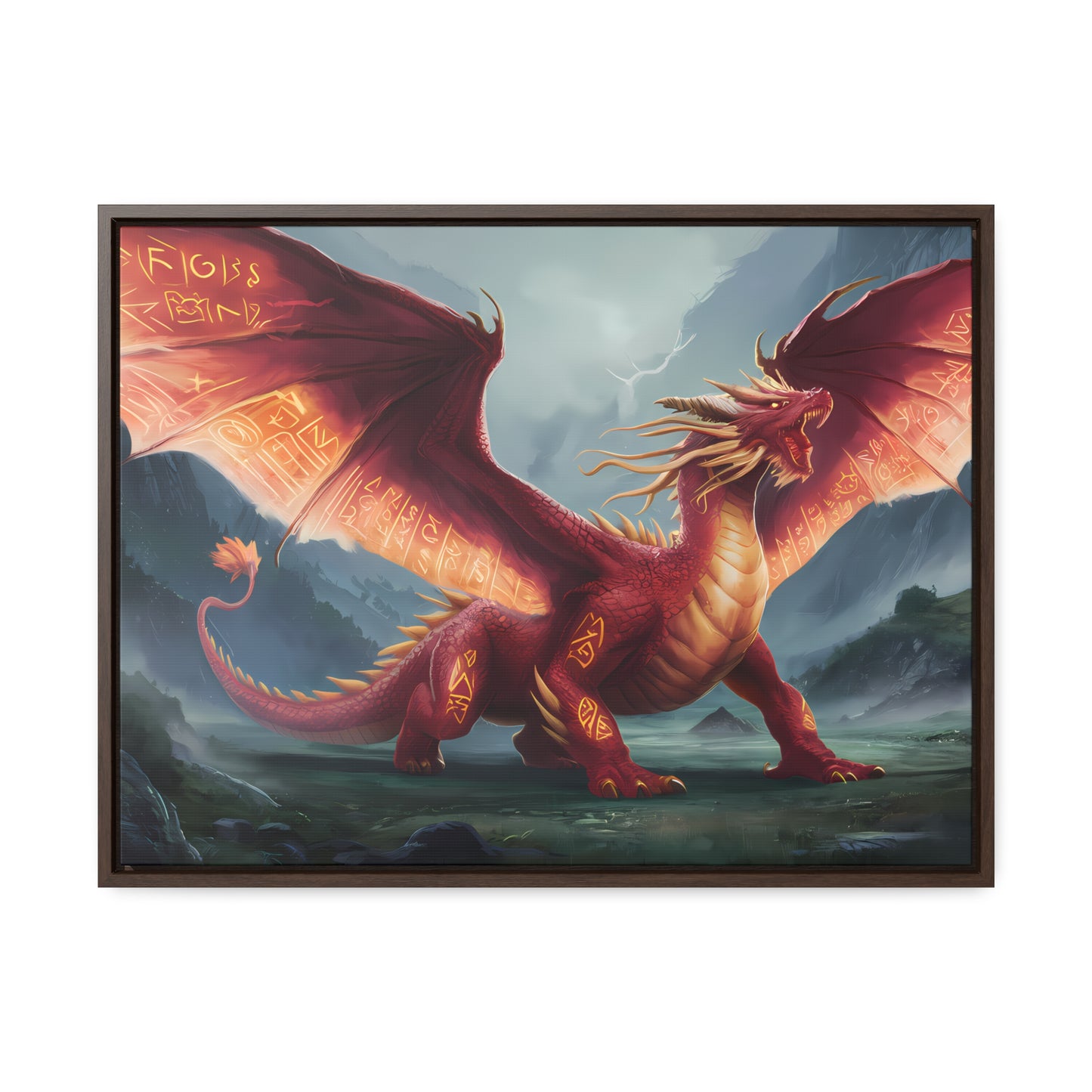 The Inferno Guardian - Gallery Canvas Wraps, Horizontal Frame