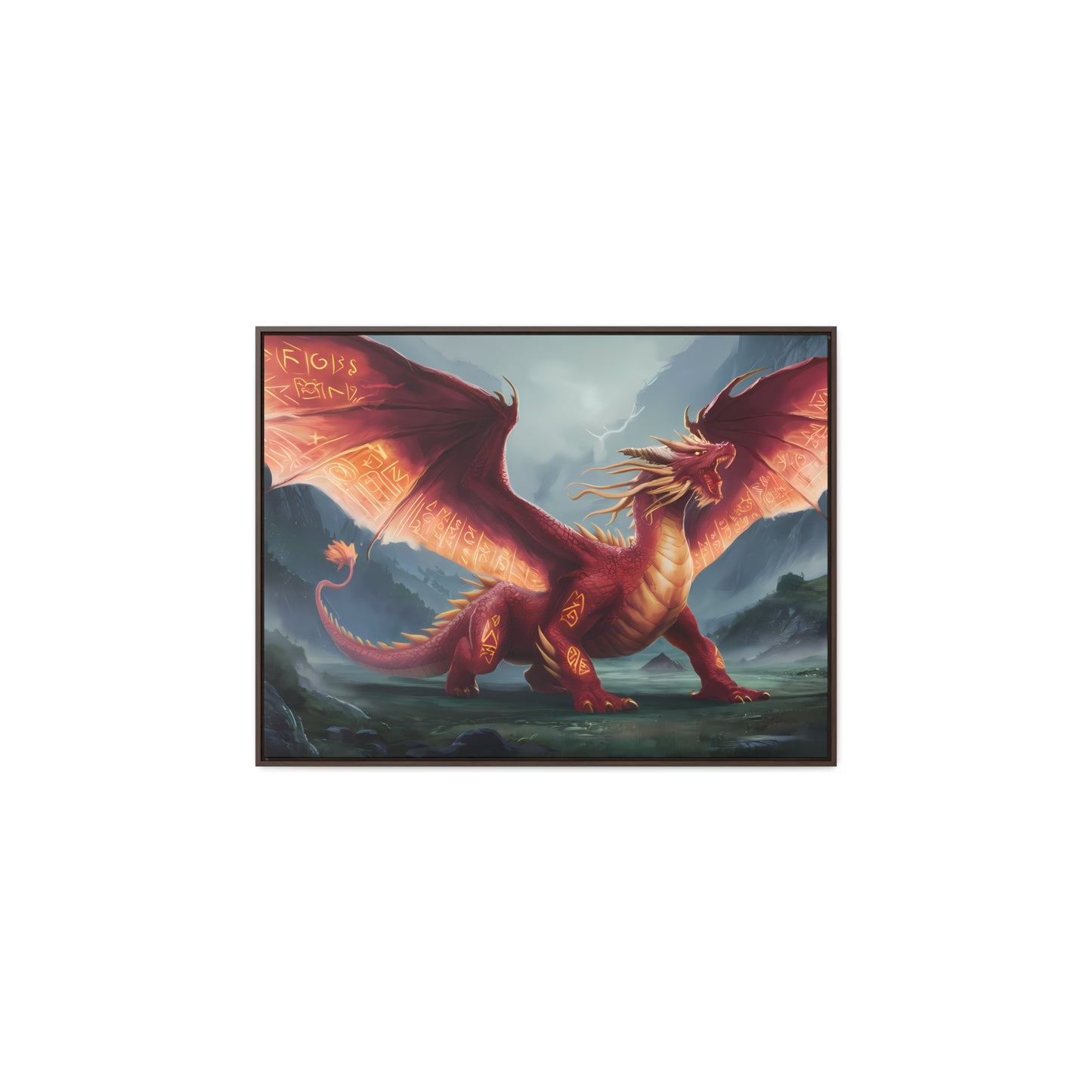 The Inferno Guardian - Gallery Canvas Wraps, Horizontal Frame