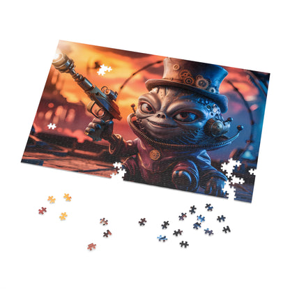 Alien Steampunk Showdown - Jigsaw Puzzle (30, 110, 252, 500,1000-Piece)
