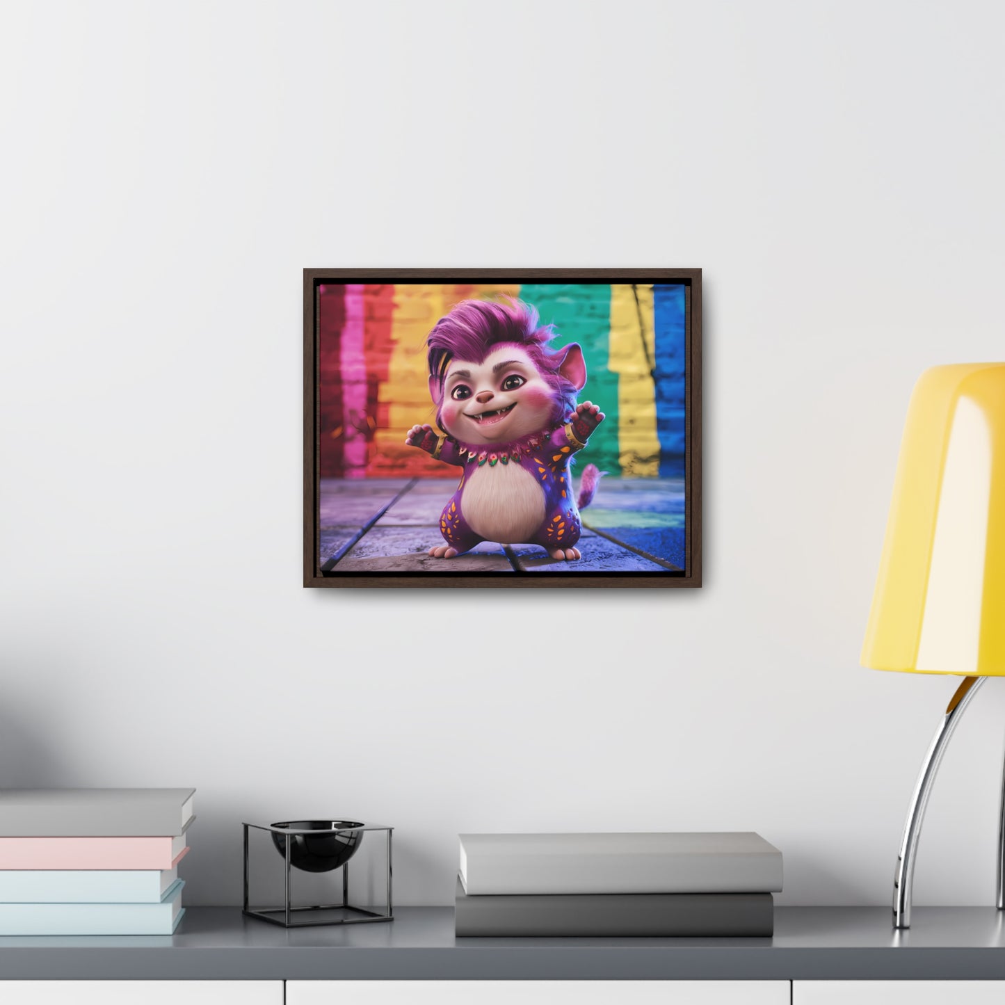 Colorful Celebration Creature - Gallery Canvas Wraps, Horizontal Frame