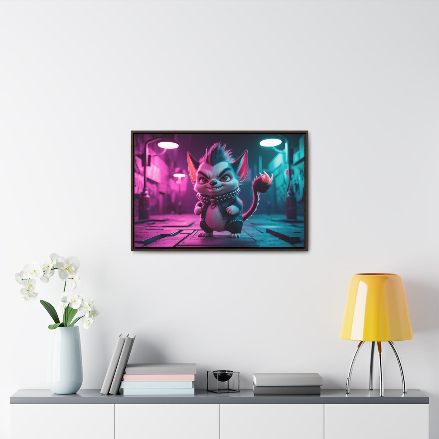 Punk Alley Prowler - Gallery Canvas Wraps, Horizontal Frame