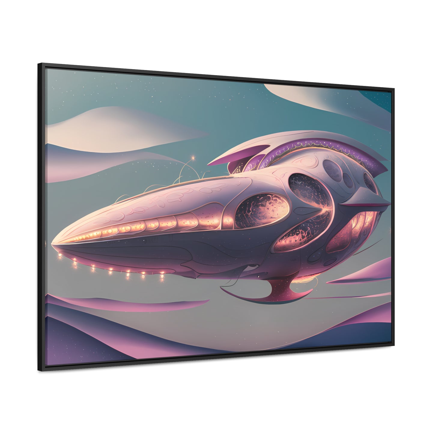 Voyage of the Celestial Whale - Gallery Canvas Wraps, Horizontal Frame