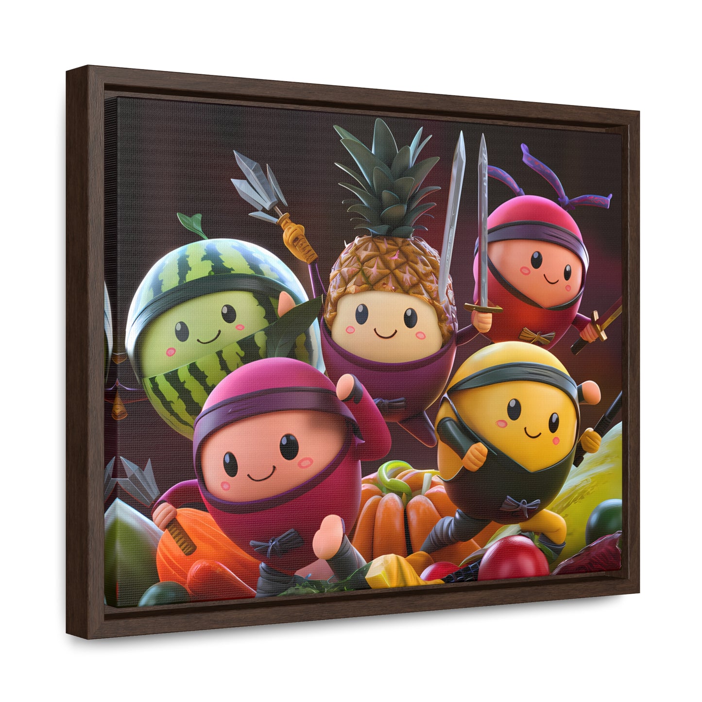 Fruit Ninja Warriors - Gallery Canvas Wraps, Horizontal Frame