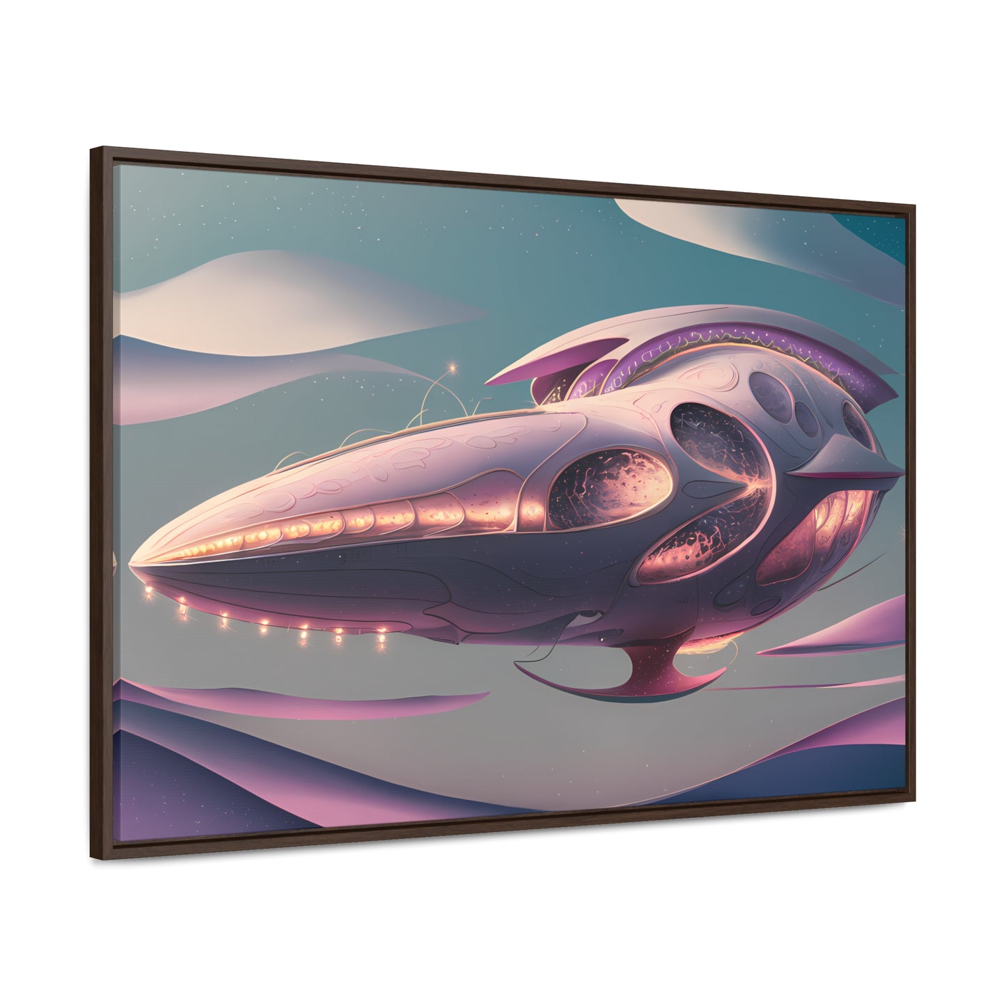 Voyage of the Celestial Whale - Gallery Canvas Wraps, Horizontal Frame