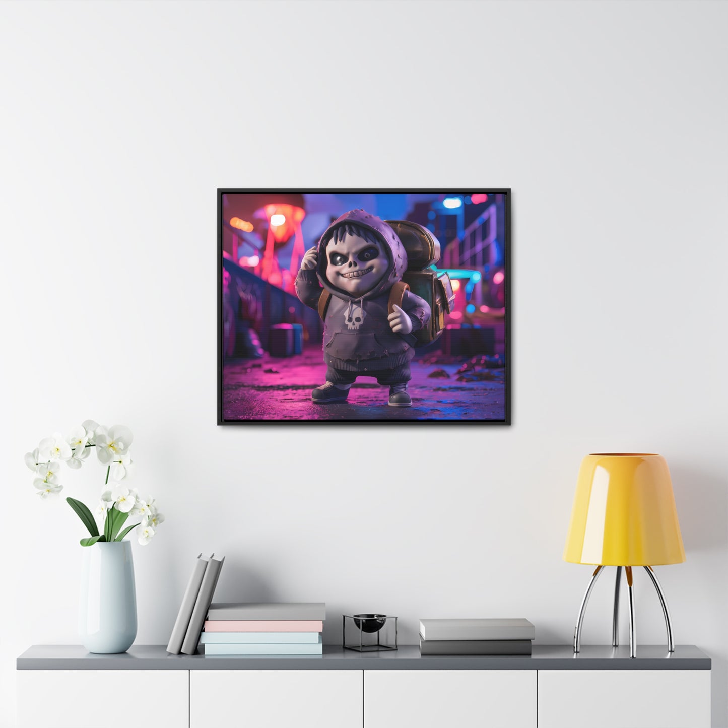 Midnight Mischief - Gallery Canvas Wraps, Horizontal Frame