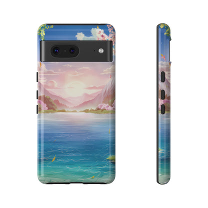 Serene Lake and Mountains - Smartphone Tough Cases