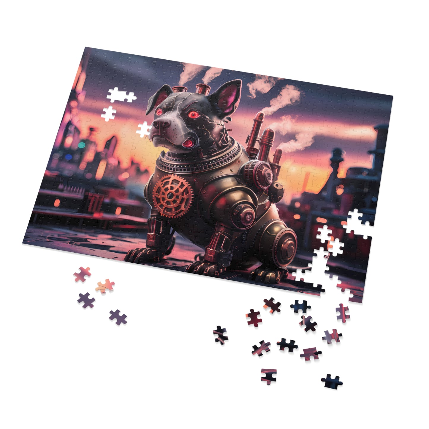 "Steam-Powered Sentinel" - Jigsaw Puzzle (30, 110, 252, 500,1000-Piece)