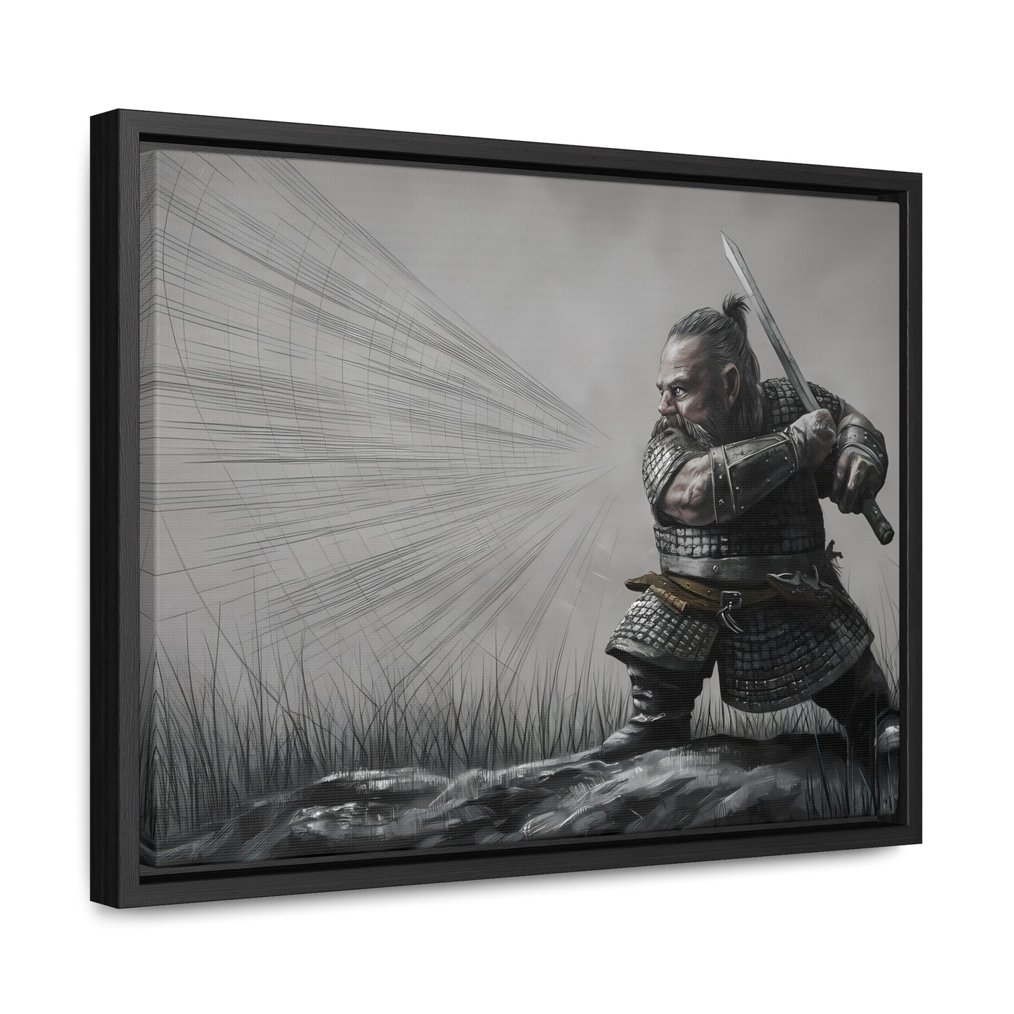 Defender of the Grey Plains - Gallery Canvas Wraps, Horizontal Frame