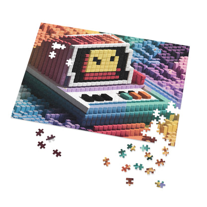 Pixelated Retro Vibes - Jigsaw Puzzle (30, 110, 252, 500,1000-Piece)
