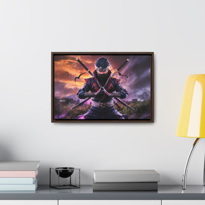 Shadow of the Crimson Ninja - Gallery Canvas Wraps, Horizontal Frame