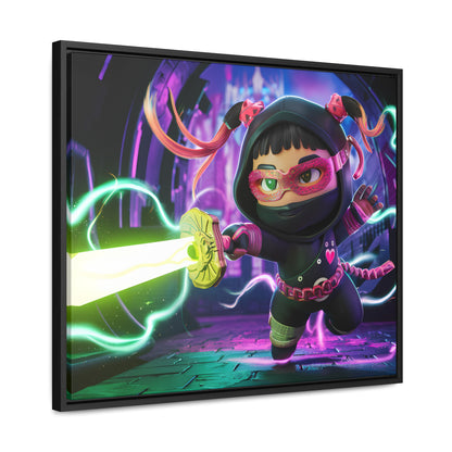 Neon Ninja Unleashed - Gallery Canvas Wraps, Horizontal Frame