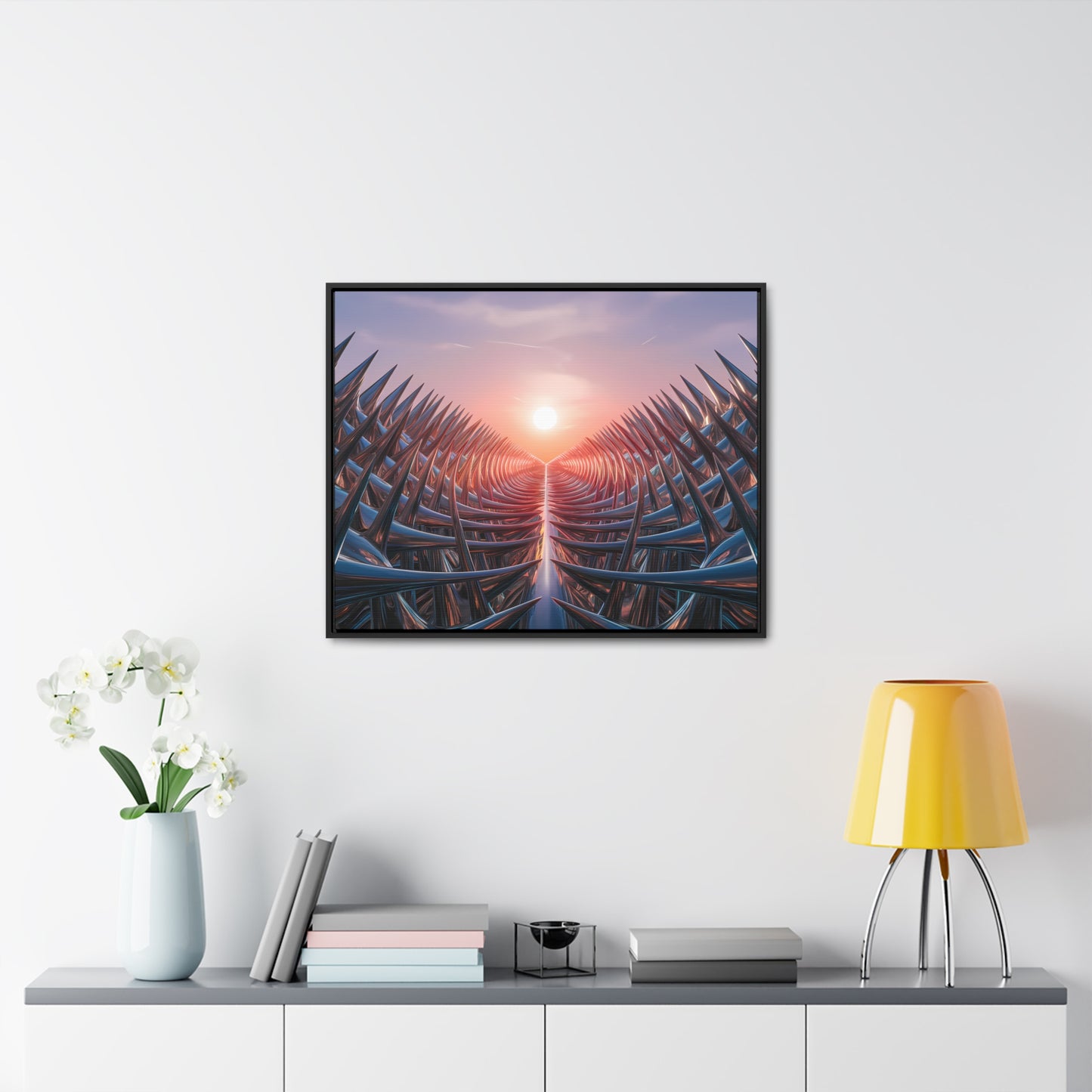 Path of Thorns at Sunrise - Gallery Canvas Wraps, Horizontal Frame