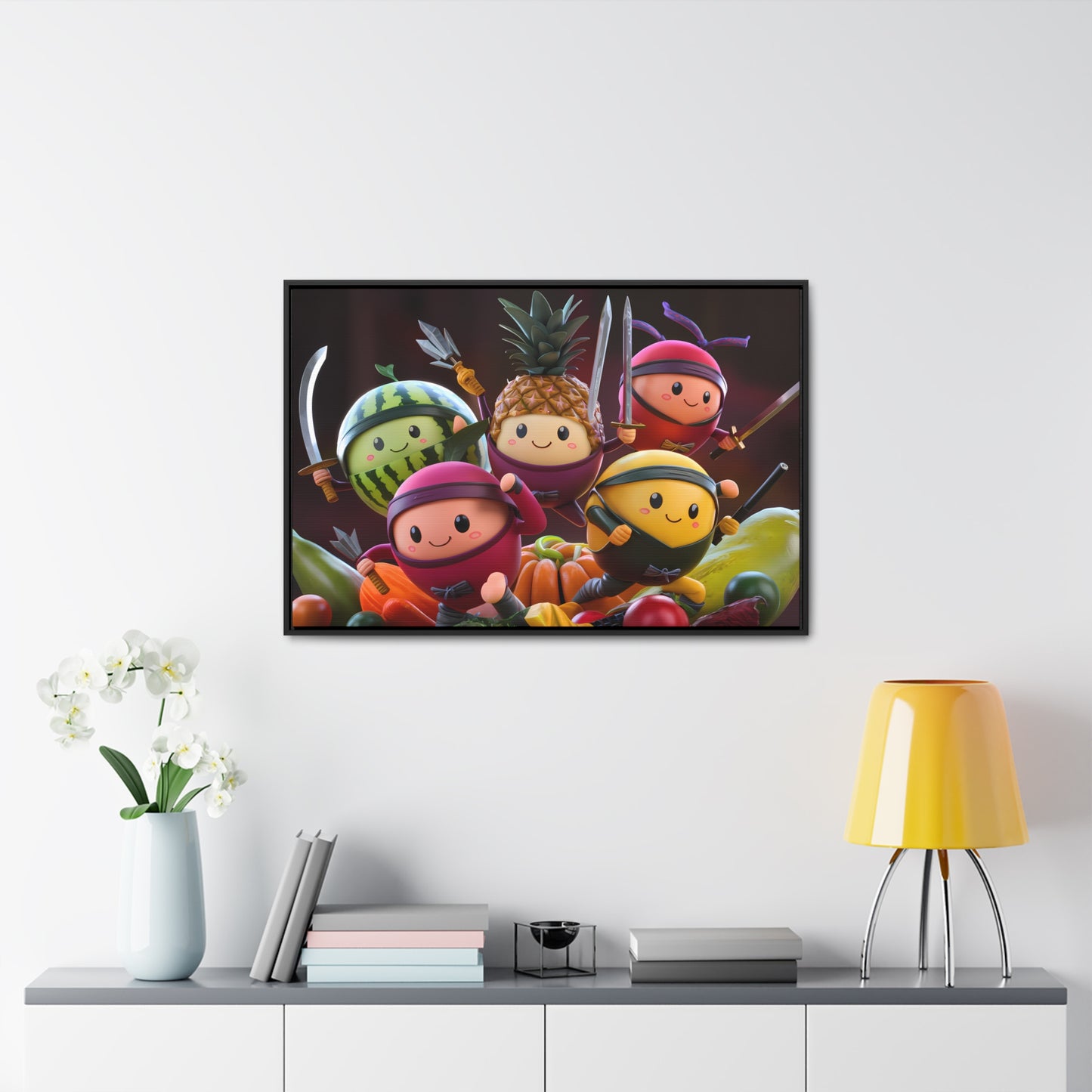 Fruit Ninja Warriors - Gallery Canvas Wraps, Horizontal Frame