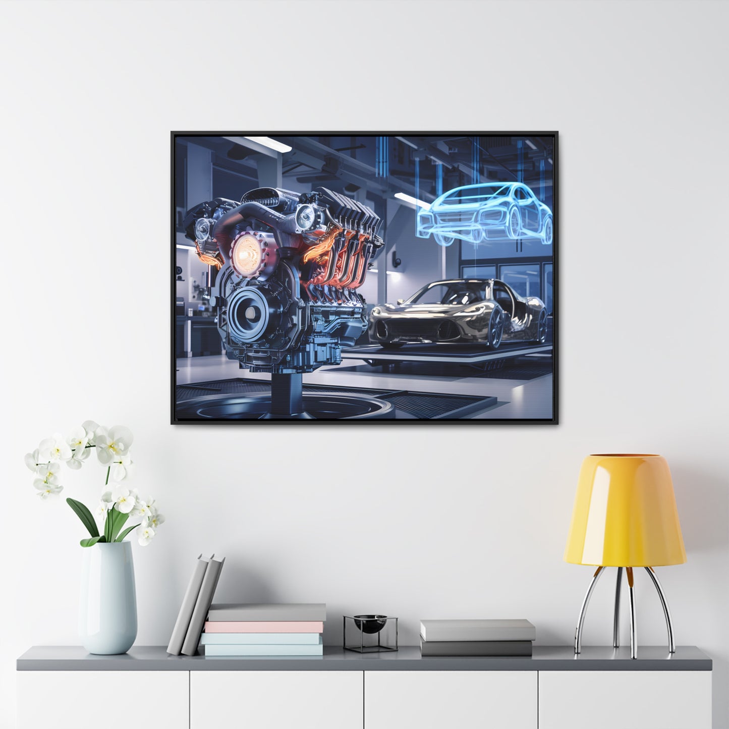 "Cutting-Edge Automotive Engineering" - Gallery Canvas Wraps, Horizontal Frame
