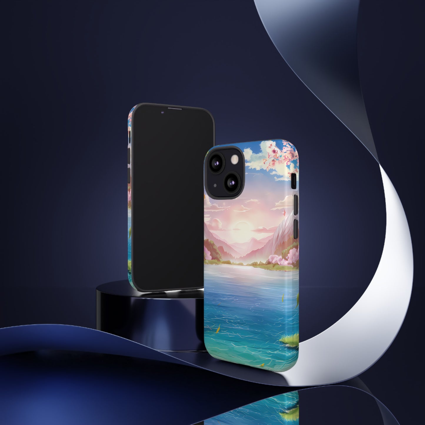 Serene Lake and Mountains - Smartphone Tough Cases