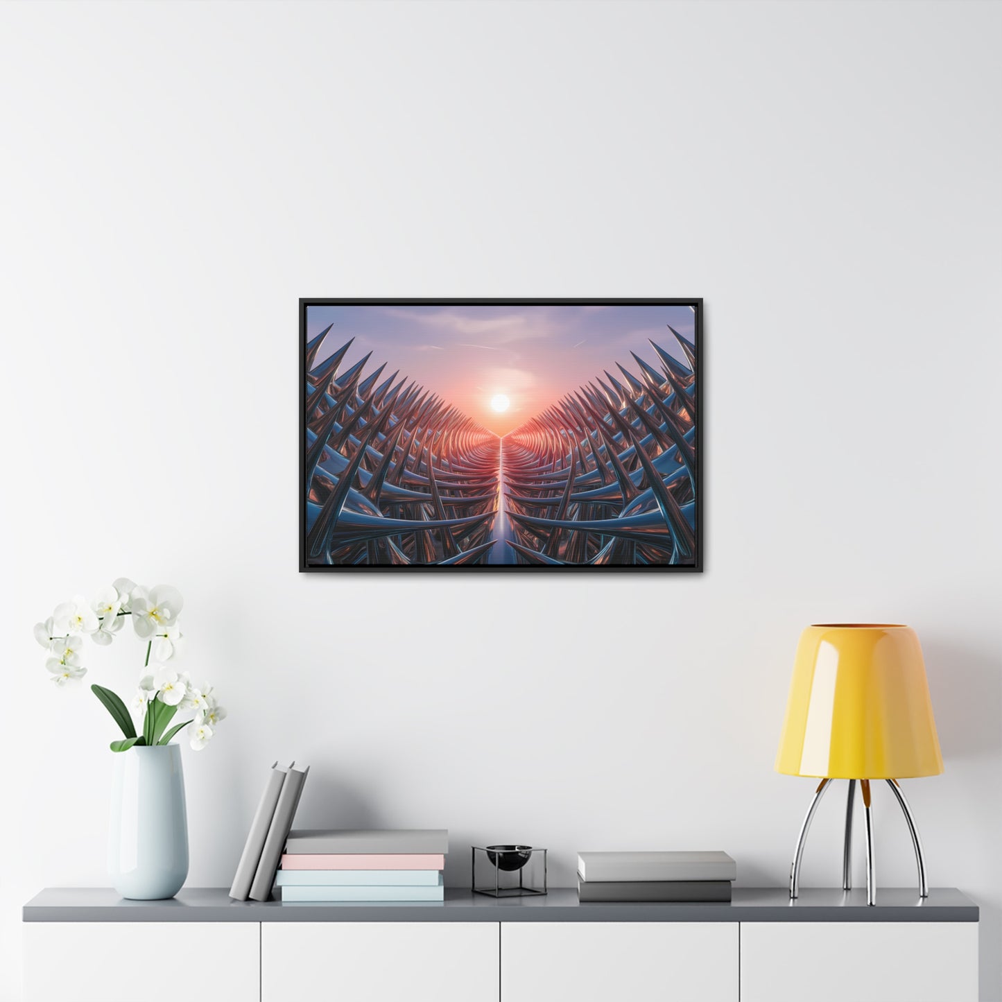 Path of Thorns at Sunrise - Gallery Canvas Wraps, Horizontal Frame
