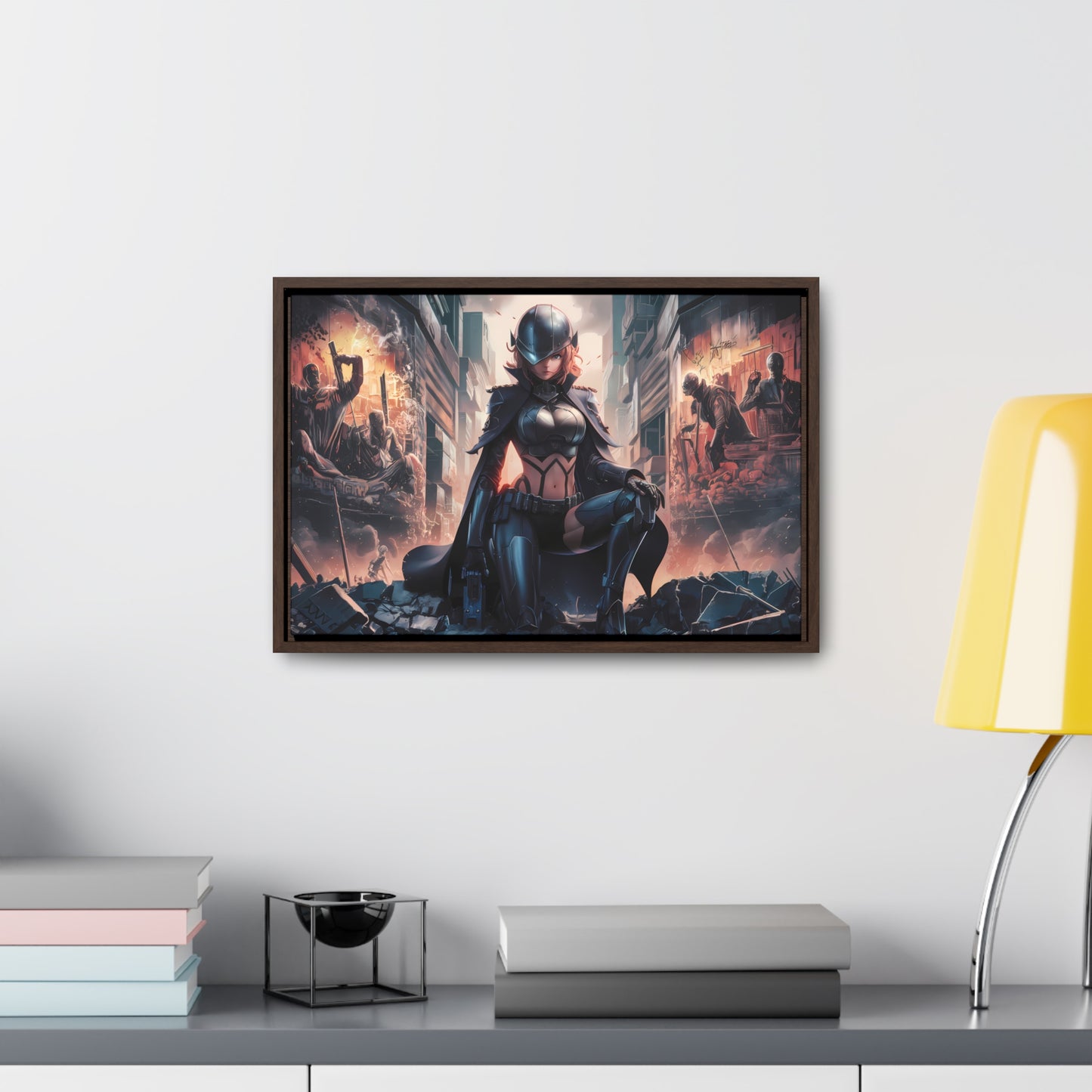 "Shadow of the Resistance" - Gallery Canvas Wraps, Horizontal Frame
