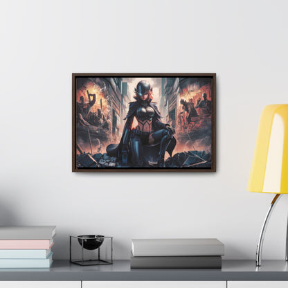"Shadow of the Resistance" - Gallery Canvas Wraps, Horizontal Frame