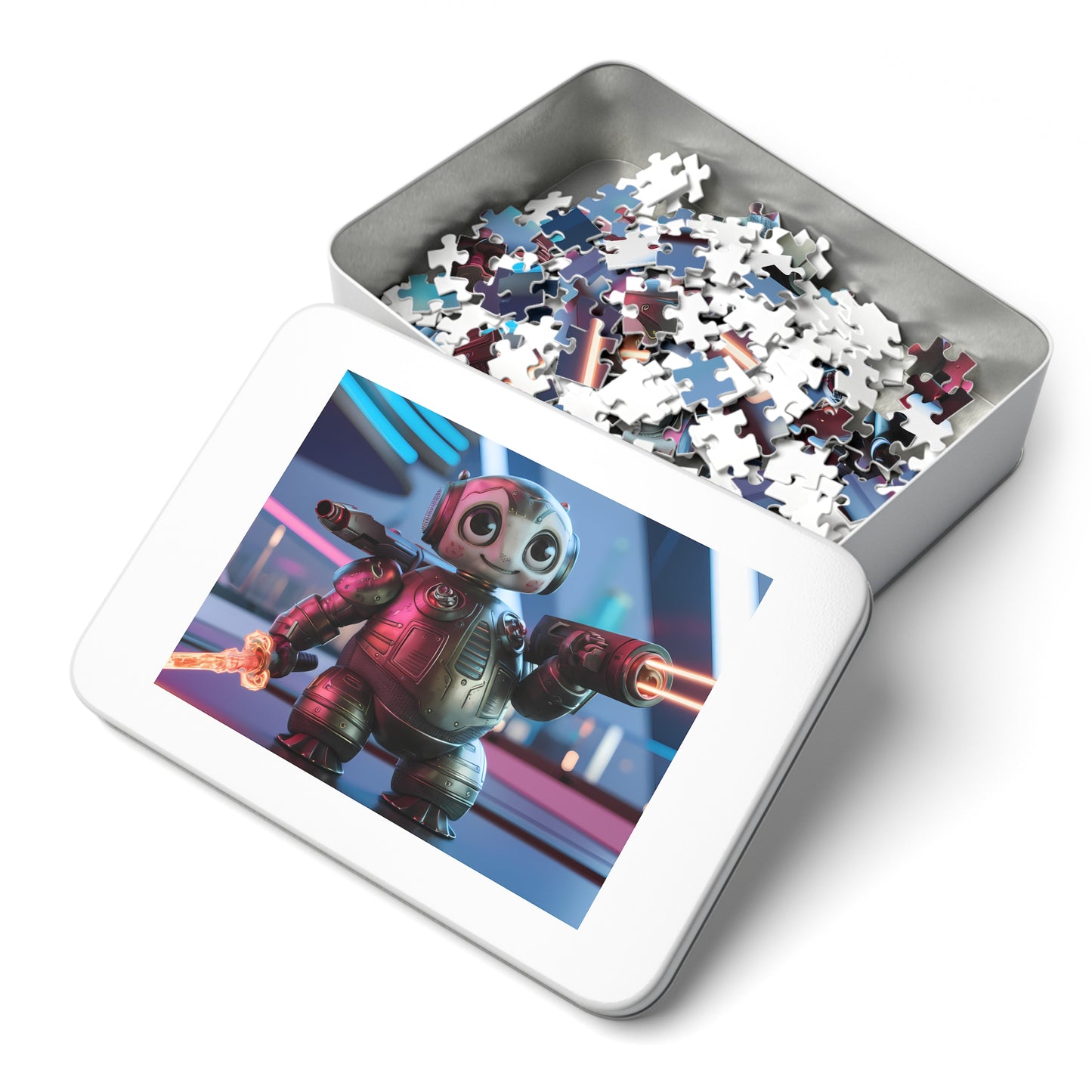Galactic Guardian Bot - Jigsaw Puzzle (30, 110, 252, 500,1000-Piece)
