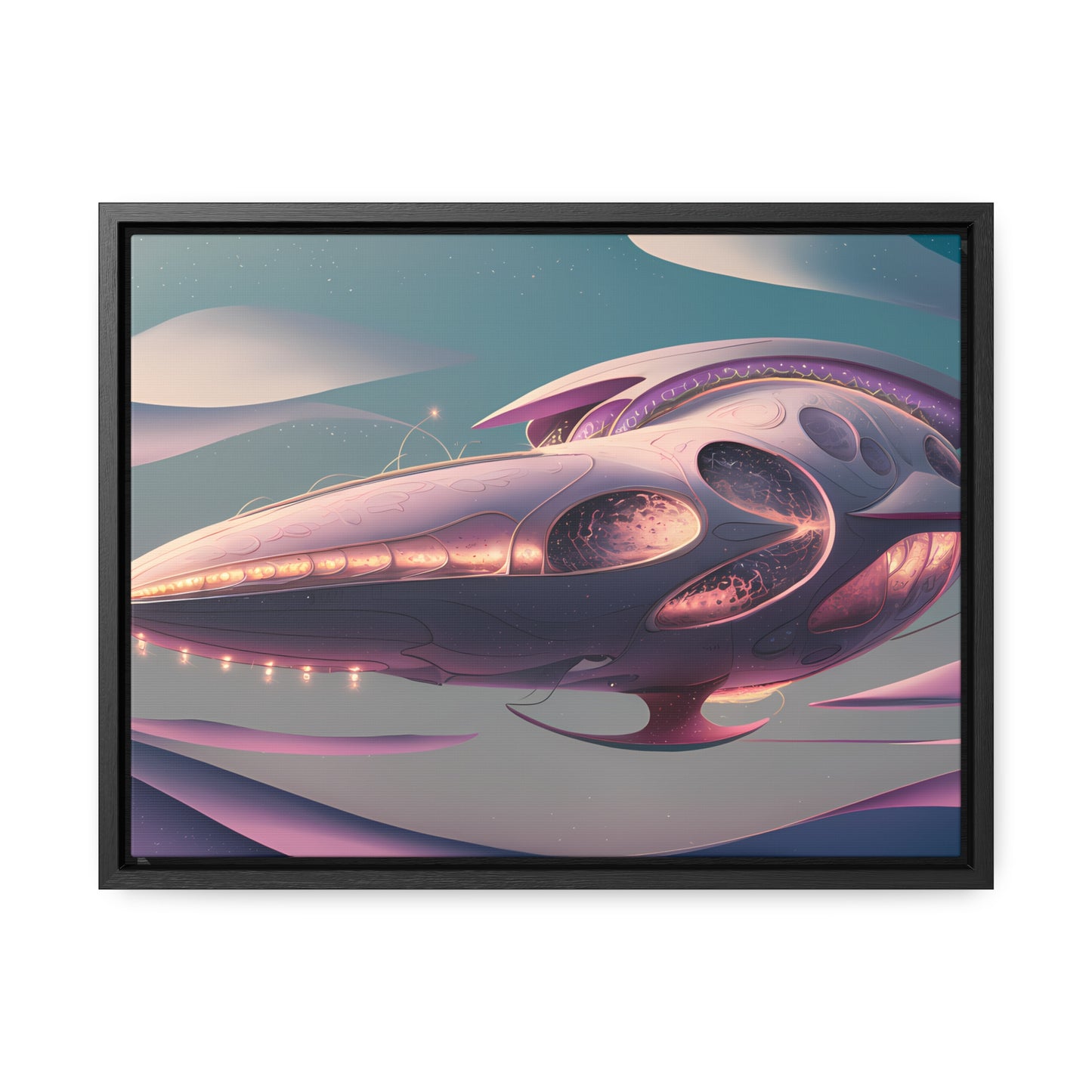 Voyage of the Celestial Whale - Gallery Canvas Wraps, Horizontal Frame