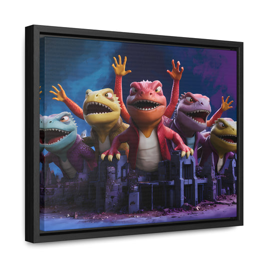 Reptilian Conquerors of the Apocalypse - Gallery Canvas Wraps, Horizontal Frame