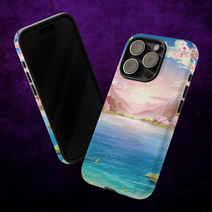 Serene Lake and Mountains - Smartphone Tough Cases
